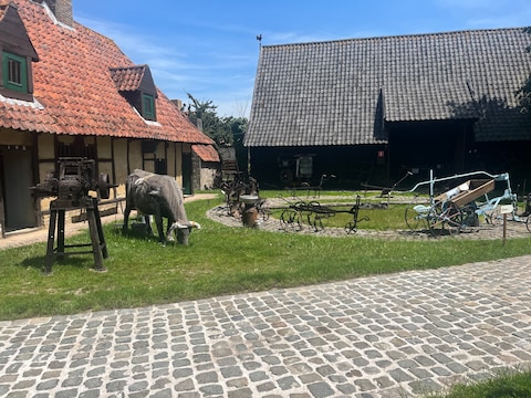 Het openluchtmuseum in Izenberge bij Alveringem.