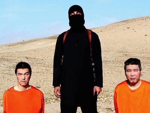 De Japanse gijzelaars in een video van IS