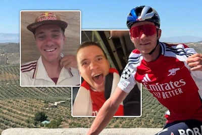 “0-1 met een goal van Trossard”: groot Arsenal-fan Remco Evenepoel, die speciaal voor finale reisplan aanpast, leeft in spanning toe naar clash met PSG
