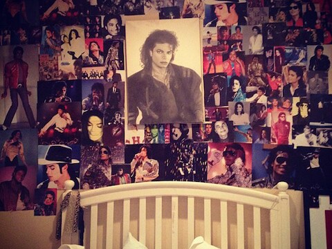 De collage van Paris als eerbetoon aan haar overleden vader Michael. © Twitter @ParisJackson