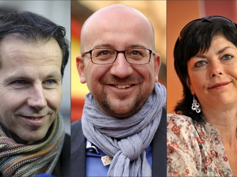 Jean-Michel Javaux, Charles Michel en Joëlle Milquet.