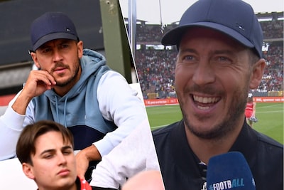 “Jij hebt me toch gevraagd om de paraplu te komen vasthouden?”: dollende Eden Hazard wuift Rode Duivels uit