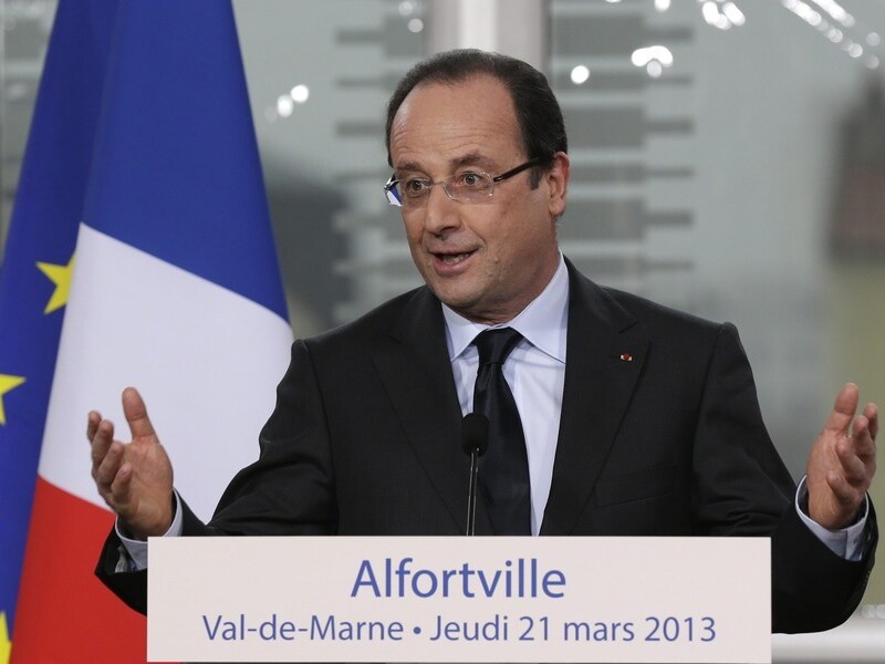 De Franse president François Hollande.