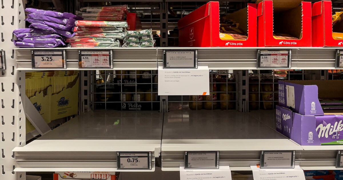 Lege rekken bij Colruyt door prijzenoorlog met voedselreus Mondelez ...
