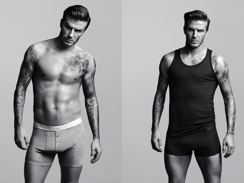 David Beckham in zijn slipje voor H&M.
