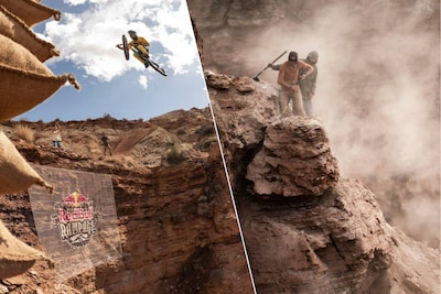 De riders moesten zélf hun parcours uithakken in de bergen: kijk zondag bij HLN naar spectaculaire Red Bull Rampage
