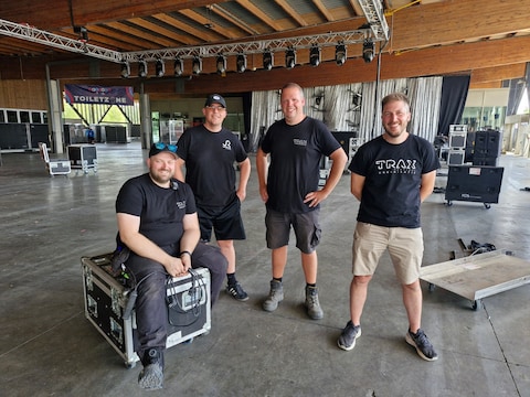 Het Trax-festval is in volle opbouw. 