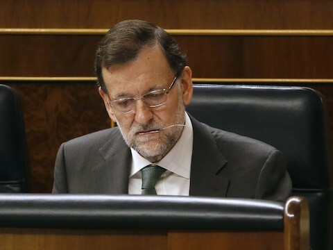 De Spaanse premier Rajoy ziet licht aan het einde van de tunnel.