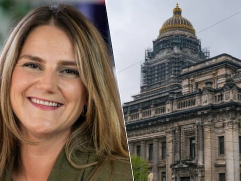 Isabelle Slaets verdedigt de man