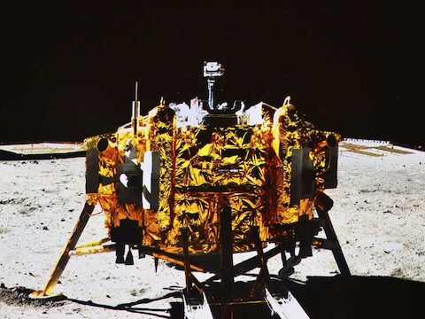 De Chinese Maanlander Chang'e-3.