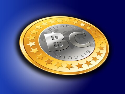 Illustratie van een bitcoin