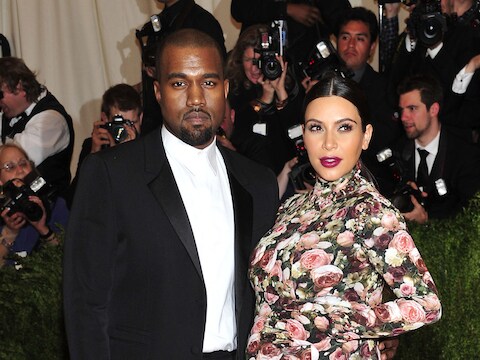 Kanye West en Kim Kardashian