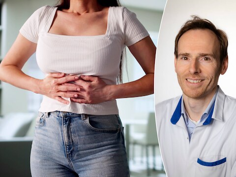 Leverspecialist Prof. dr. Xavier Verhelst (UZ Gent, foto rechts) en viroloog Steven Van Gucht leggen uit wat hepatitis A is. 