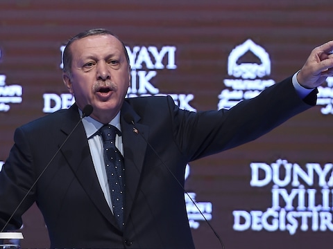 De Turkse president Erdogan.