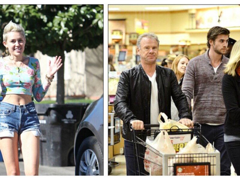 Miley Cyrus en Liam Hemsworth