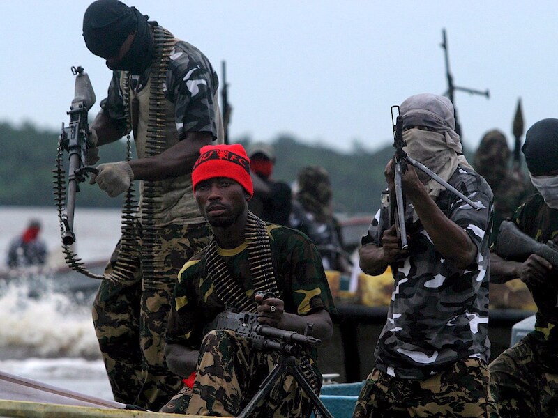 Piraten in Nigeria.