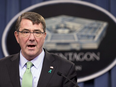 De Amerikaanse minister van defensie Ash Carter