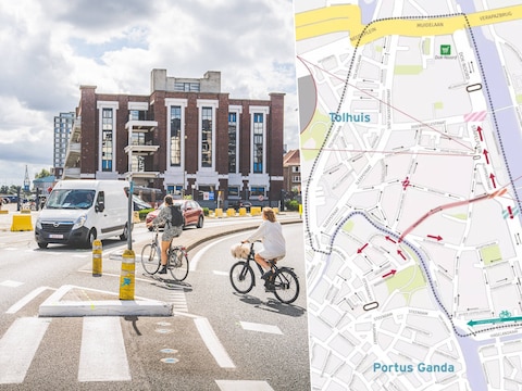 Vanaf maandag past Gent de verkeerscirculatie in Sluizeken-Tolhuis-Ham opnieuw aan.  