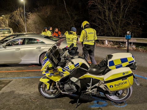 Politie Schelde-Leie tijdens een andere actie. 