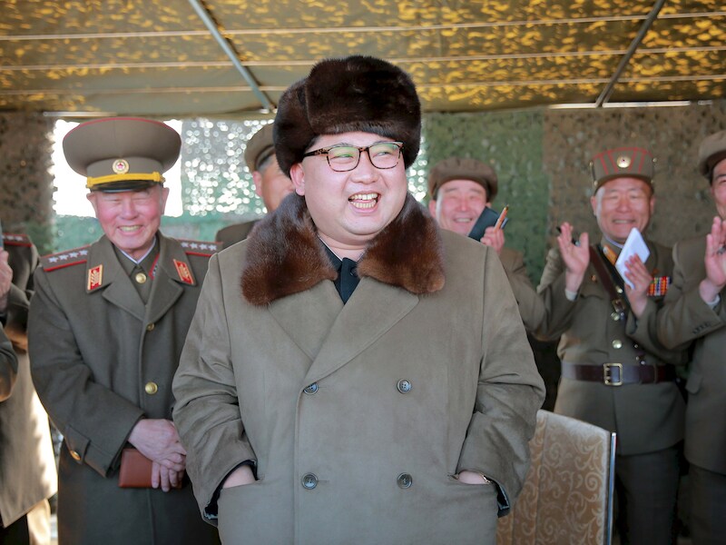 De Noord-Koreaanse leider Kim Jong-Un.