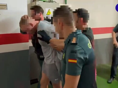 De arrestatie door de Guardia Civil