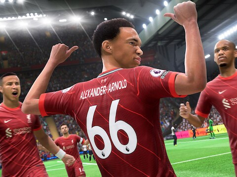 Alexander-Arnold (Liverpool) in FIFA 22.