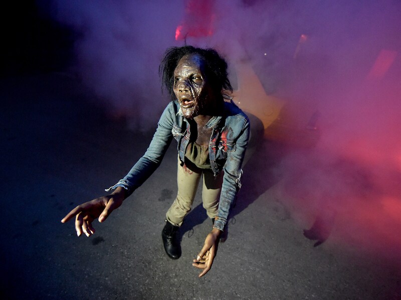 De afterparty van de lancering van het vijfde seizoen van de Amerikaanse zombieserie 'The Walking Dead'.