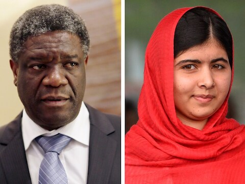Denis Mukwege en Malala Yousafzai.