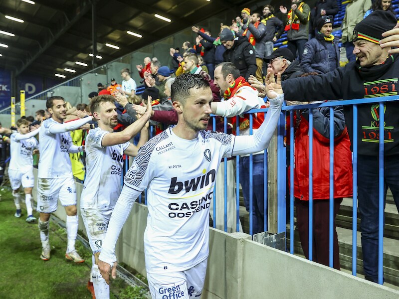 Maxime D’Arpino (KV Oostende) hoopt op bevestiging tegen Dender: “In Beveren, dat was gerechtigheid”
