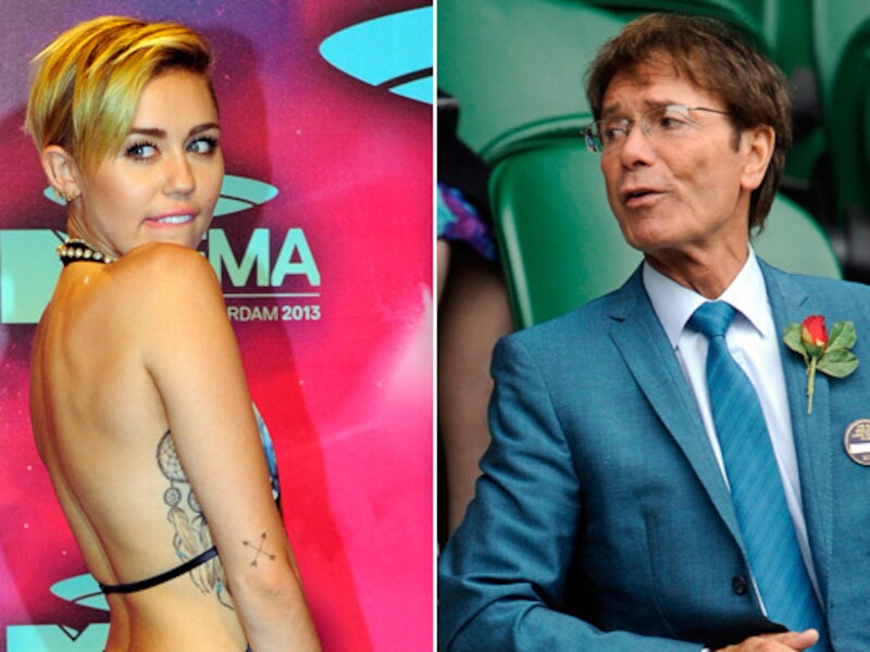 Miley Cyrus en Cliff Richard