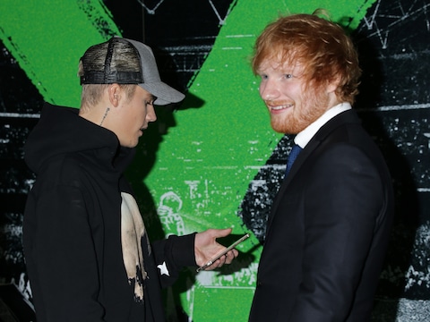 Justin Bieber en Ed Sheeran