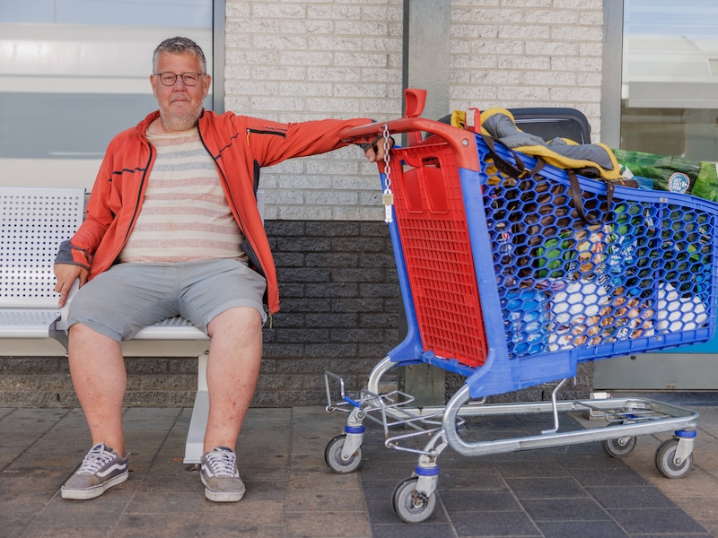 Ex-schepen Christophe Verdonck leefde een hele tijd als dakloze in het centrum van Mol.