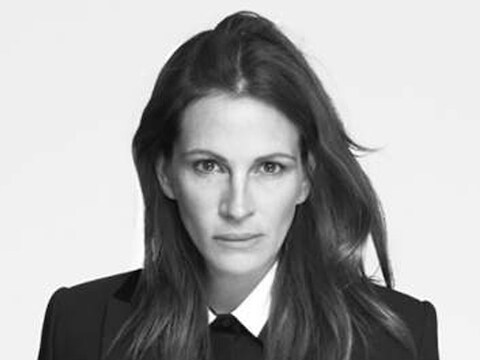 Julia Roberts voor Givenchy zonder make-up.