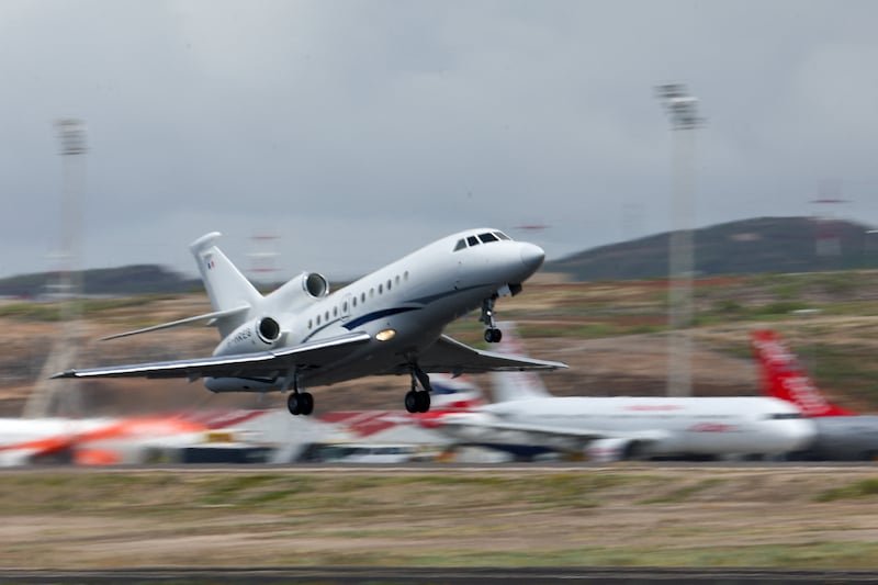 A French flight with passengers from the cruise ship m/v Hondius.