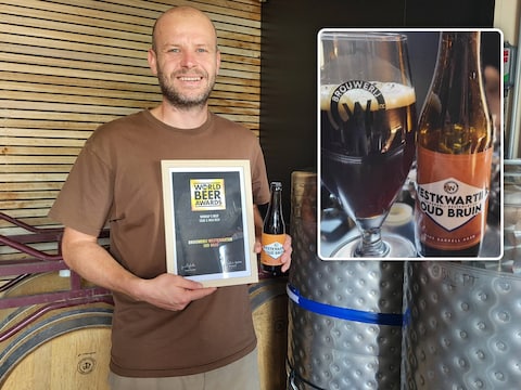 Lander Vieren is terecht trots op zijn Westkwartier Oud Bruin (inzet).