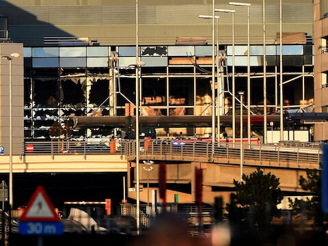 De ravage in Zaventem is groot.