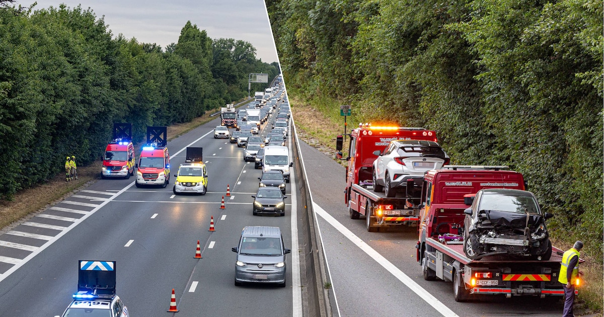 Twee rijstroken afgesloten op E40 door ongeval | Lede | HLN.be