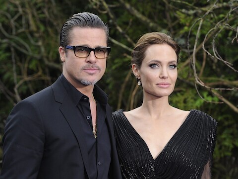 Brad Pitt met zijn vrouw Angelina Jolie