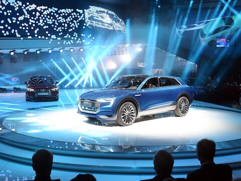 De nieuwe Audi e-tron quattro moet de directe concurrent van de Tesla Model X worden.