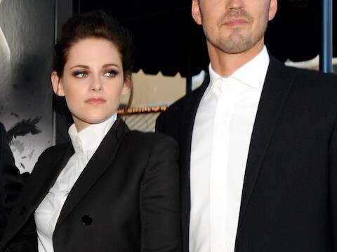 Kristen Stewart en Rupert Sanders op de première van 'Snow White and the Huntsman'.