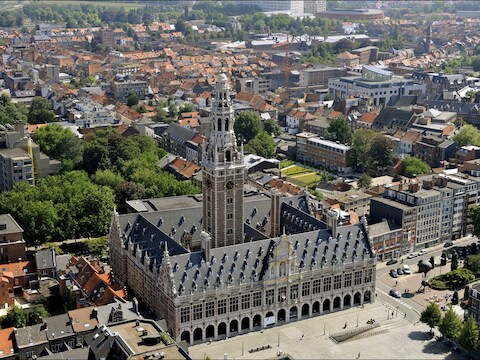 De universiteitsbibliotheek van Leuven.