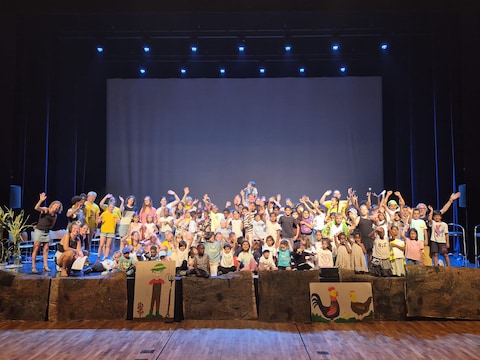 De deelnemers toonden wat ze de voorbije weken opstaken tijdens een show in CC De Spil.