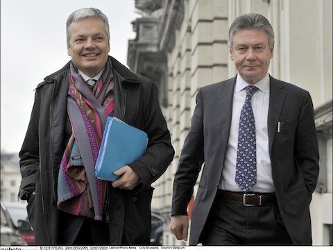 Didier Reynders en Karel De Gucht.