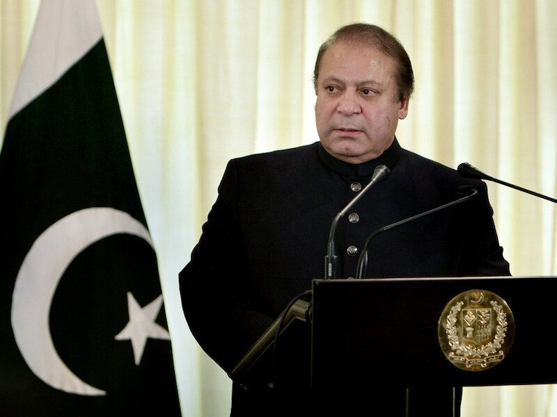 De Pakistaanse premier Nawaz Sharif.