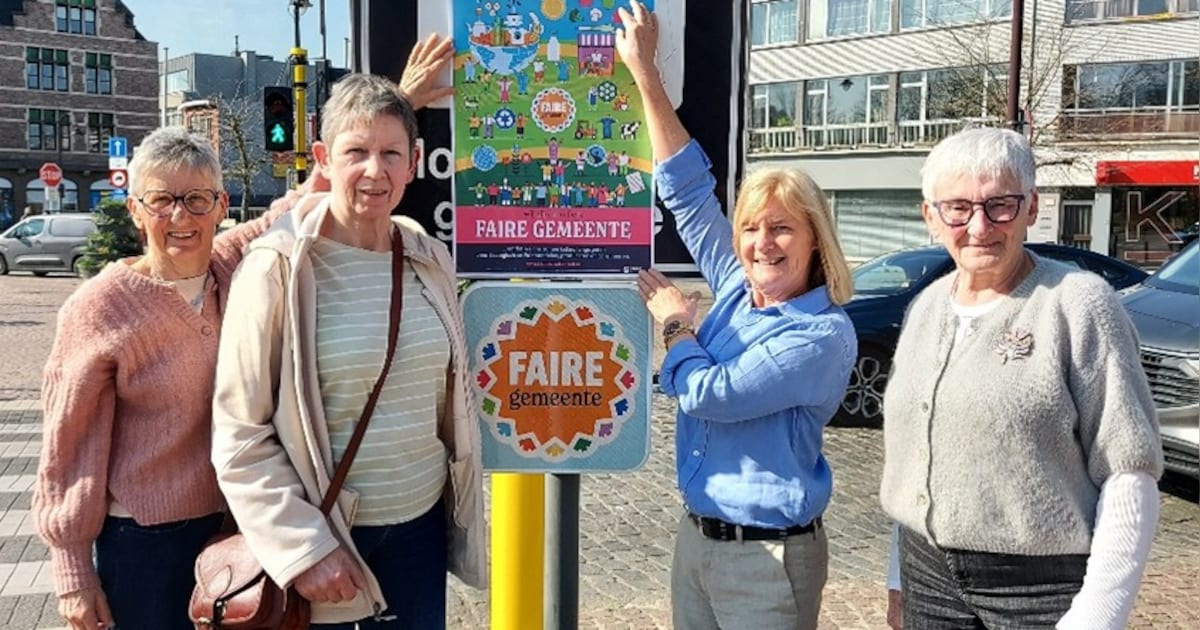 Faire Gemeente Duffel blijft inzetten op eerlijke handel en maakt dat zichtbaar met campagnebord