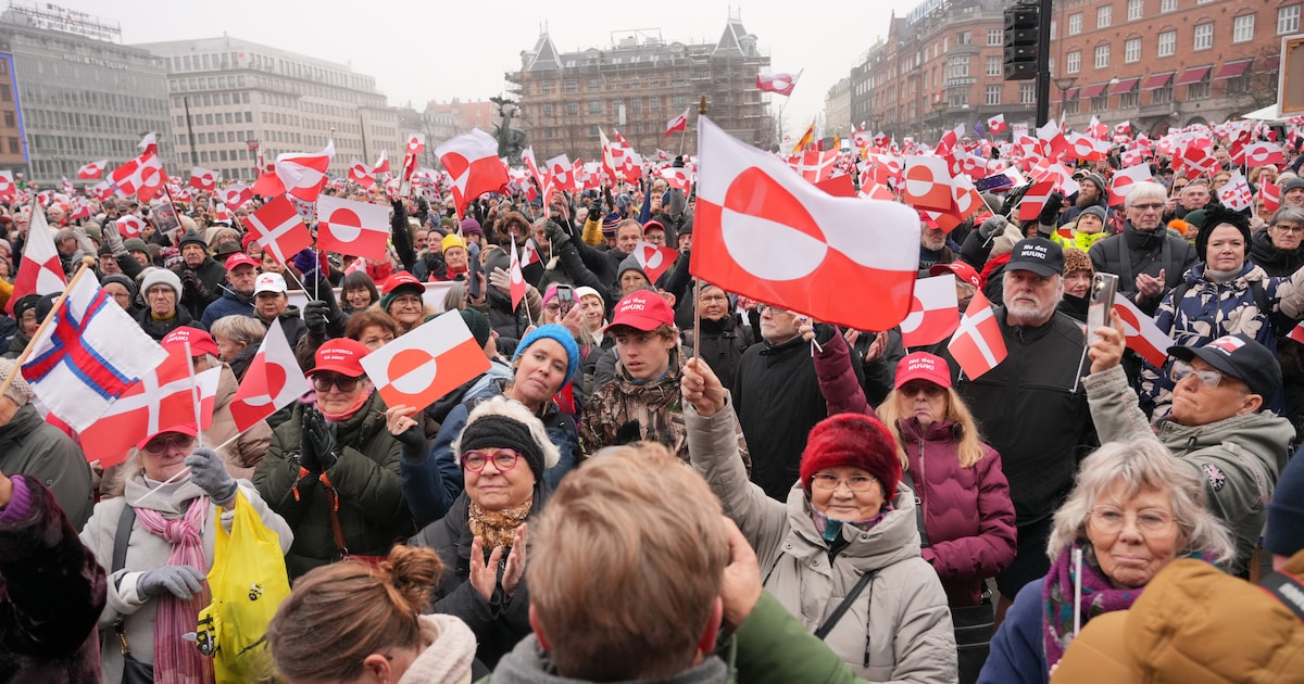 “Make America Go Away”: Denen en Groenlanders massaal de straat op tegen Trump
