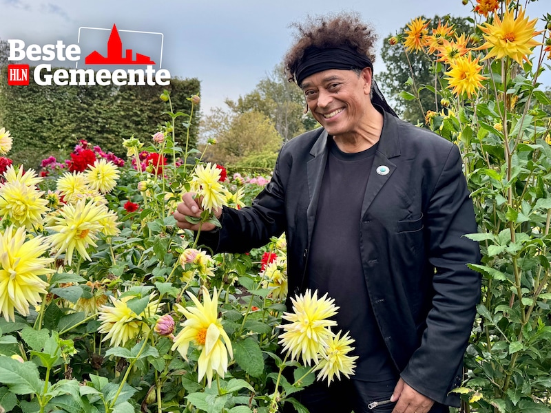 Jean Bosco Safari tussen de dahlia’s in Park Vordenstein, zijn lievelingsplek in Schoten 