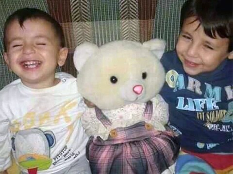 Aylan en zijn broer Galip