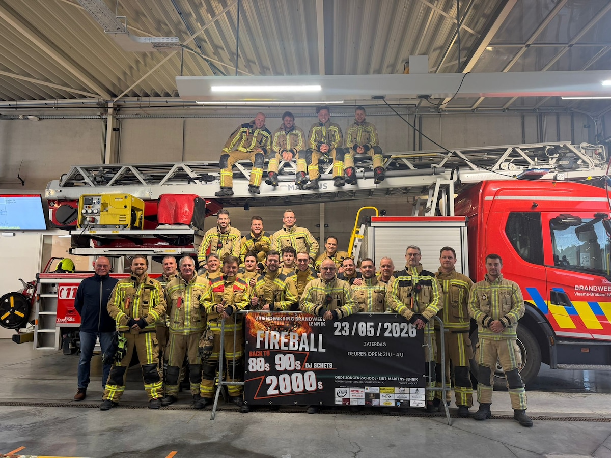 Vriendenkring Brandweer Lennik organiseert opnieuw FIREBALL: “Onze fuif ...