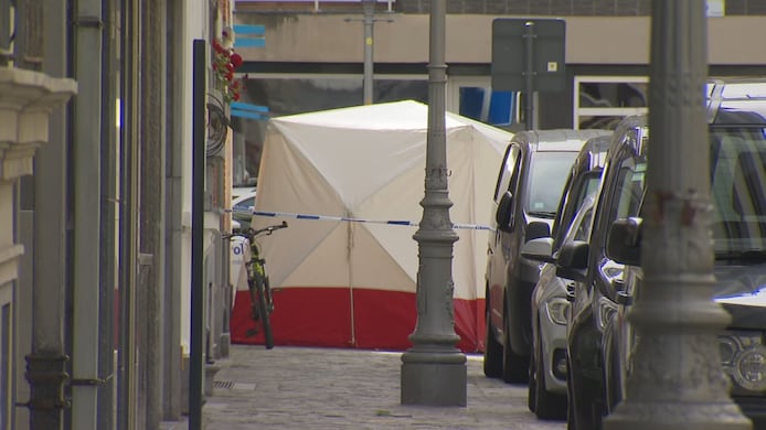 De Brusselstraat in Oostende werd afgesloten. Ook het labo is ter plaatse. 